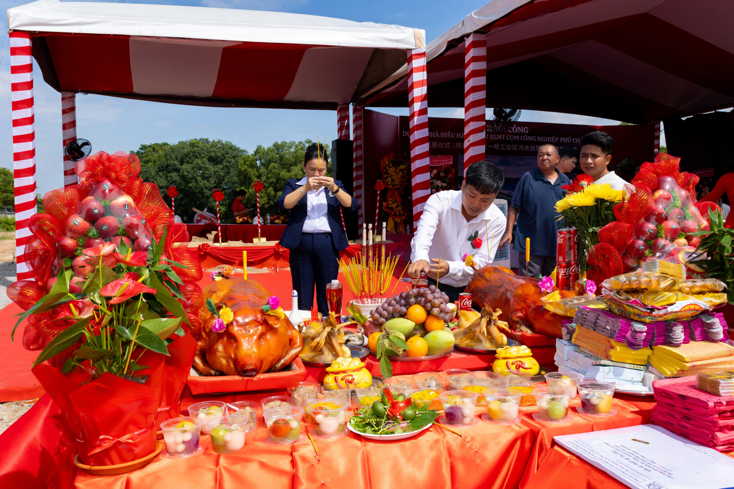 lễ cúng trong lễ động thổ