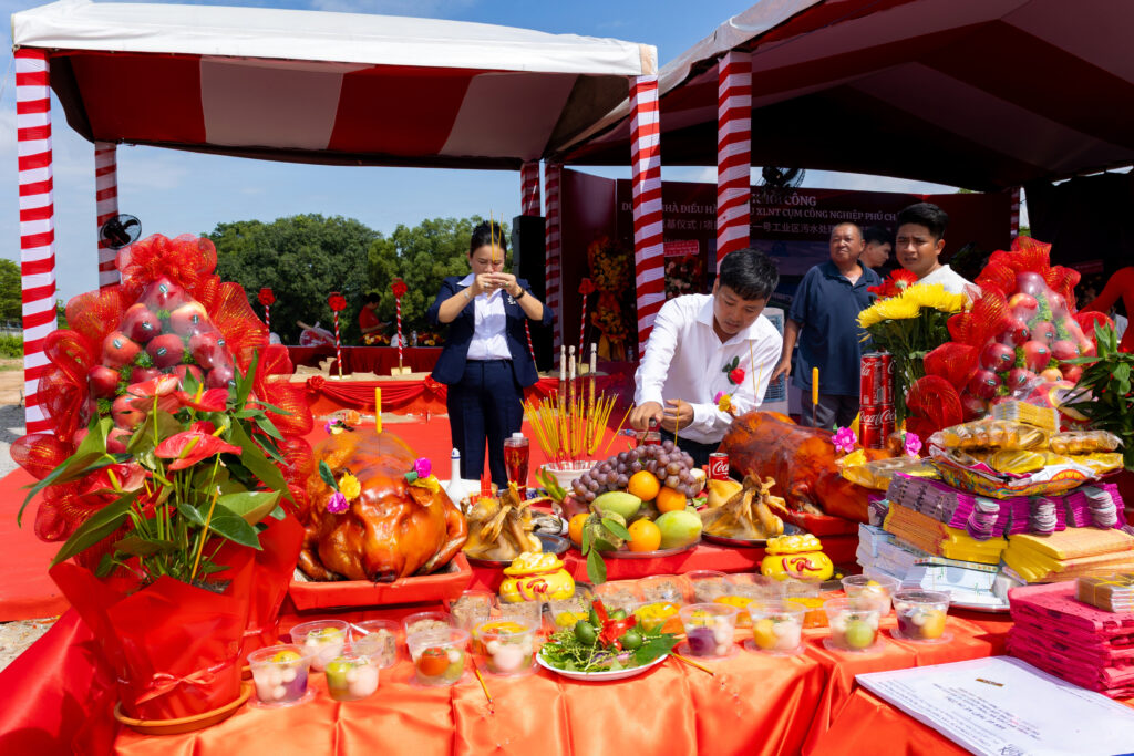 lễ cúng trong lễ động thổ