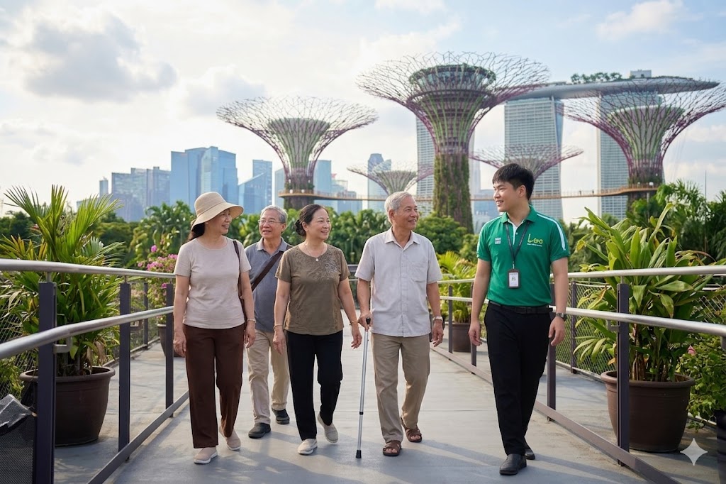 tour Singapore đoàn nhỏ, du lịch Singapore an toàn cho người già